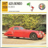 05 Foto Automobilism -ALFA ROMEO 8C 2900 B -Italia -1937-1939-pe verso date tehnice in franceza -dim. 138X138 mm -starea ce se vede
