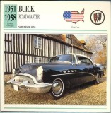 93 Foto Automobilism - BUICK ROADMASTER - SUA - 1951-1958 -pe verso date tehnice in franceza -dim.138X138 mm -starea ce se vede
