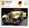 53 Foto Automobilism - MERCEDES 630 CABRIOLET - Germania -1924-1929 -pe verso date tehnice in franceza -dim.138X138 mm -starea ce se vede