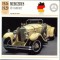 53 Foto Automobilism - MERCEDES 630 CABRIOLET - Germania -1924-1929 -pe verso date tehnice in franceza -dim.138X138 mm -starea ce se vede