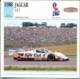 49 Foto Automobilism -JAGUAR XJR-9 - Marea Britanie -1988 -pe verso date tehnice in franceza -dim.138X138 mm -starea ce se vede