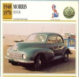 76 Foto Automobilism - MORRIS MINOR - Marea Britanie -1948-1970 -pe verso date tehnice in franceza -dim.138X138 mm -starea ce se vede