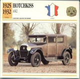81 Foto Automobilism - HOTCHKISS AM2 - FRANTA - 1925-1932 -pe verso date tehnice in franceza -dim.138X138 mm -starea ce se vede