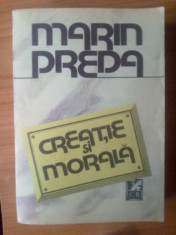 n MARIN PREDA - CREATIE SI MORALA foto