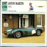 41 Foto Automobilism- ASTON MARTIN DBR 2 - Marea Britanie -1957 -1958 -pe verso date tehnice in franceza -dim.138X138 mm -starea ce se vede