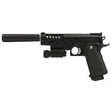 PISTOL AIRSOFT Spring cu amortizor Tactical SWAT Pistol 250-FPS+LASER+LANTERNA, Airsoft Gun +1000 BILE CADOU! foto