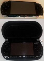 PSP SLIM &amp;amp;amp;amp; LITE PIANO BLACK 2004 PB + 2 JOCURI X-MAN si GTA VICE CITY foto