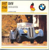 137 Foto Automobilism - BMV 328 ROADSTER - GERMANIA - 1937-1940 -pe verso date tehnice in franceza -dim.138X138 mm -starea ce se vede