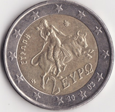 Moneda - Republica Elena - 2 Euro 2002 - Litera S in stea foto