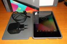 Tableta Google Nexus 7 2012 , WI-FI + 3G , 32 GB , GPS , Husa cadou , Garantie foto