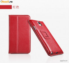 Husa Samsung Galaxy Note 3 N9000 Executive Piele Naturala by Yoobao Originala Red foto