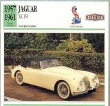 216 Foto Automobilism - JAGUAR XK 150 - Great Britain - 1957-1961 -pe verso date tehnice in franceza -dim.138X138 mm -starea ce se vede