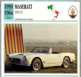 158 Foto Automobilism - MASERATI 3500 GT - ITALIA - 1959-1964 -pe verso date tehnice in franceza -dim.138X138 mm -starea ce se vede