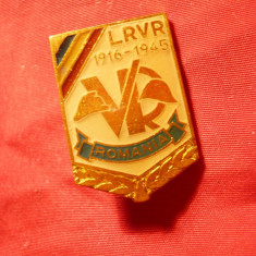Insigna Liga Veteranilor de Razboi 1916-1945 ,h= 3 cm