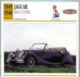 200 Foto Automobilism - JAGUAR MK IV 3,5 LITRE - Marea Britanie - 1945-1948 -pe verso date tehnice in franceza -dim.138X138 mm -starea ce se vede