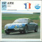 245 Foto Automobilism - ALPINE 1300 G - FRANTA - 1967-1971 -pe verso date tehnice in franceza -dim.138X138 mm -starea ce se vede