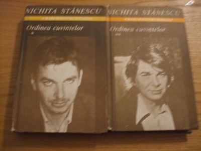 NICHITA STANESCU - Ordinea Cuvintelor - Versuri 1957-1983 - 2 Vol. - 1985 foto