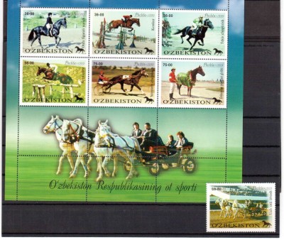 UZBEKISTAN 1999, Fauna - Cai, serie neuzata, MNH foto
