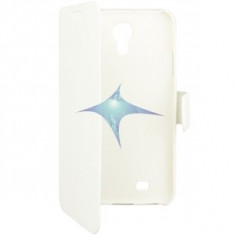 Trendy8 Bookstyle Cover Fiber pentru Galaxy S4 white foto