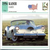 185 Foto Automobilism - KAISER DARRIN - SUA - 1954 -pe verso date tehnice in franceza -dim.138X138 mm -starea ce se vede