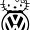 STICKER - HELLO KITTY - VW / COD - DIV_013 / ORICE CULOARE / ORICE STICKER LA COMANDA