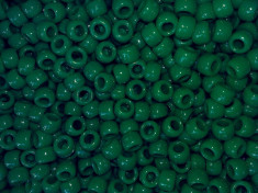 100 buc Margele plastic(acrilice) Pony Beads Opac Verde inchis, 9 x 6 mm foto