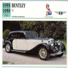 196 Foto Automobilism - BENTLEY S1 - Marea Britanie - 1955-1959 -pe verso date tehnice in franceza -dim.138X138 mm -starea ce se vede
