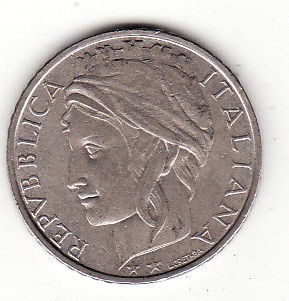 Italia 100 lire 1993 foto