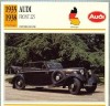 226 Foto Automobilism - AUDI FRONT 225 - GERMANIA - 1935-1938 -pe verso date tehnice in franceza -dim.138X138 mm -starea ce se vede