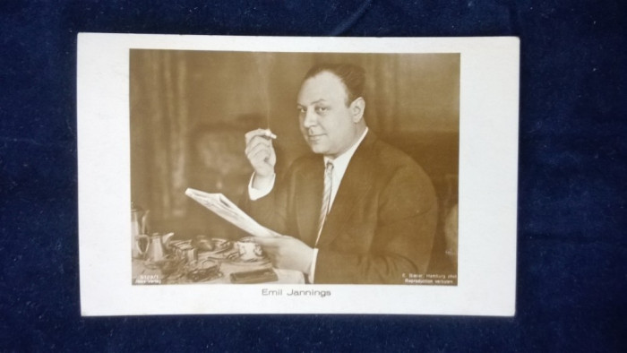 Emil Jannings - foto: E. Bieber Hamburg - Vedere Ross 5129/1 - circulata Romania