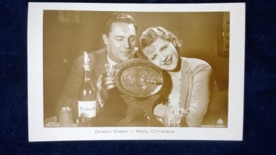 Gustav Diessl+Mady Christians-Vedere Ross 5385/1 - circulata Romania - Timbrata foto