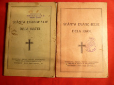 Sf.Evanghelie dupa Ioan si Sf.Evanghelie dupa Matei -interbelica foto