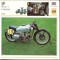 317 Foto Motociclism - AJS 500 CM3 V 4 A COMPRESSEUR - MAREA BRITANIE - 1939 -pe verso date tehnice in franceza -dim.138X138 mm -starea ce se vede