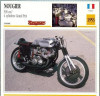 344 Foto Motociclism - NAUGIER 500 CM3 , GRAND PRIX - FRANTA -1953 -pe verso date tehnice in franceza -dim.138X138 mm -starea ce se vede