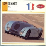 255 Foto Automobilism - BUGATTI 57G - FRANTA - 1935 -pe verso date tehnice in franceza -dim.138X138 mm -starea ce se vede