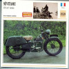 343 Foto Motociclism - SEVITAME 400 CM3 ARMEE - MILITARA - FRANTA -1939 -pe verso date tehnice in franceza -dim.138X138 mm -starea ce se vede