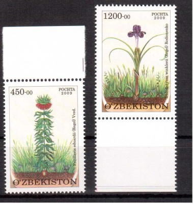 UZBEKISTAN 2010, Flora, serie neuzata, MNH foto