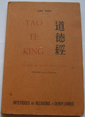 Lao Tseu - Tao te King (Cartea Caii si Virtutii) - carte in lb. franceza foto