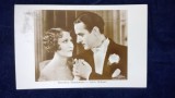 Dorothy Sebastian+John Gilbert-Artisti-Vedere Ross-circulata Romania - Timbrata