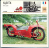 327 Foto Motociclism - MAJESTIC 500 CHAISE - FRANTA -1929 -pe verso date tehnice in franceza -dim.138X138 mm -starea ce se vede