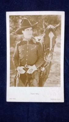 Tom Mix - Cowboy alaturi de cal - Vedere Ross - circulata Romania foto