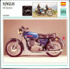 265 Foto Motociclism - SANGLAS 400 ELECTRICO - SPANIA - 1974 -pe verso date tehnice in franceza -dim.138X138 mm -starea ce se vede