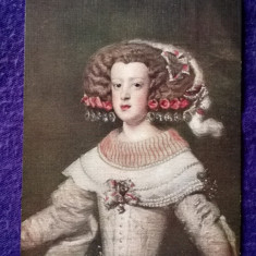 Arta-Religie - Velasquez - Portret de l'Infante Marie-Therese- Margini aurite