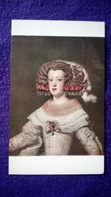 Arta-Religie - Velasquez - Portret de l&amp;#039;Infante Marie-Therese- Margini aurite foto