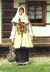 Carte postala Bucovina SV047 Suceava - Costum popular femeiesc zona Radauti - necirculata [I] foto