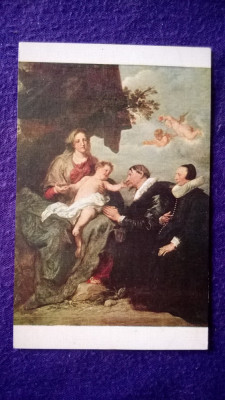 Arta-Religie-The Virgin donors-Anton van Dyck-Margini aurite-Deosebita foto