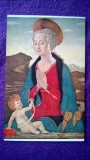 Arta-Religie - La vierge et l&#039;enfant - Baldovinetti - Margini aurite - Deosebita, Necirculata