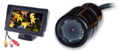 PACHET PROMO - CAMERA CU INFRAROSU + MONITOR AUTO 4.3 Inch / pentru mers inapoi / asistenta parcare foto