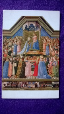 Vedere Arta-Religie-Couronnement de la Vierge Museul Louvre-Margini aurite foto