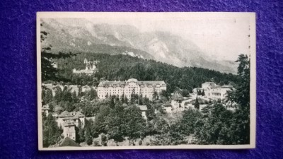 Sinaia - Vedere generala nr450 Necirculata, timbru lipit - RPR foto